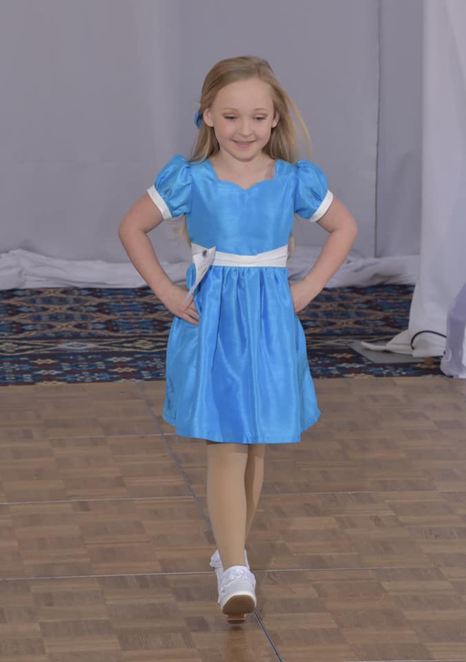 Turquoise Blue Interview Dress for Pageants in Faux Silk Dupioni for Toddlers