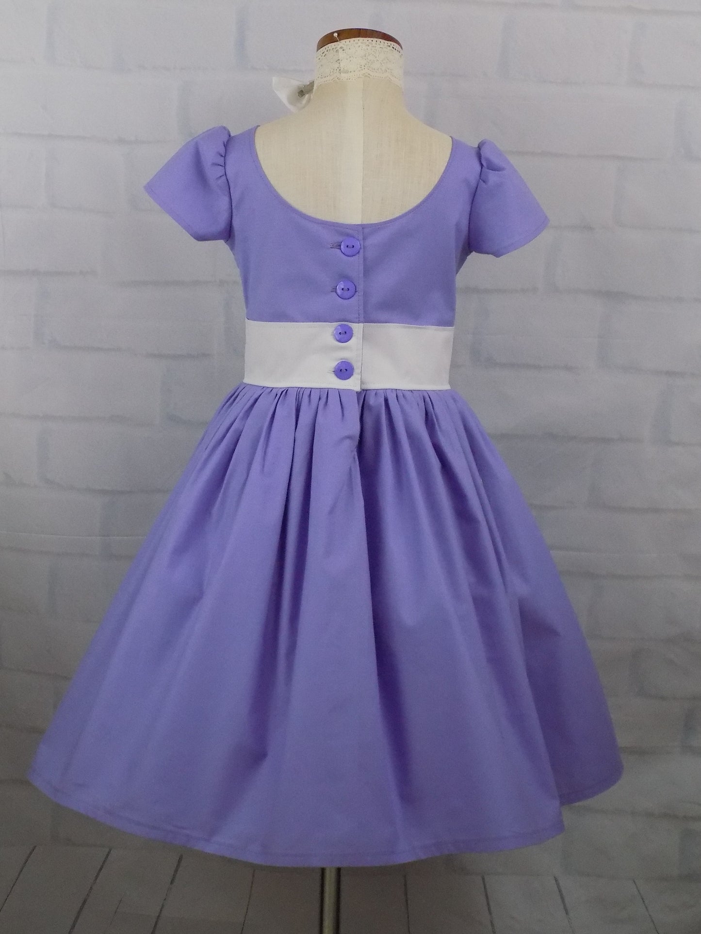 Princess Seam Interview Dress with Sweetheart Neckline and Short Sleeves for Pageant Tots to Mini Miss