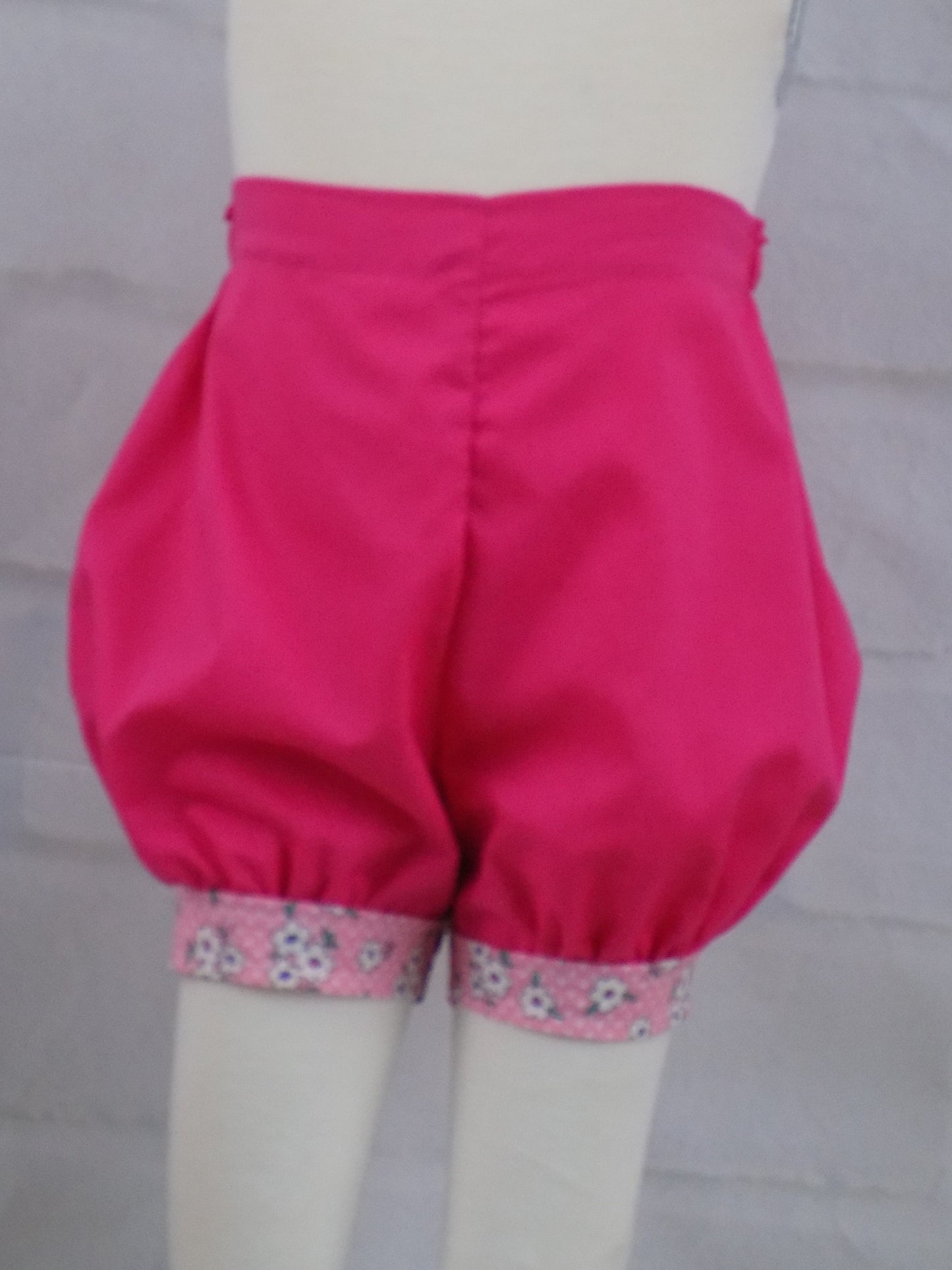 Ditzy Pink Floral and Eyelet Pageant Casual Wear Outfit. Top, Shorts, Suspender Skirt and Bow Set.