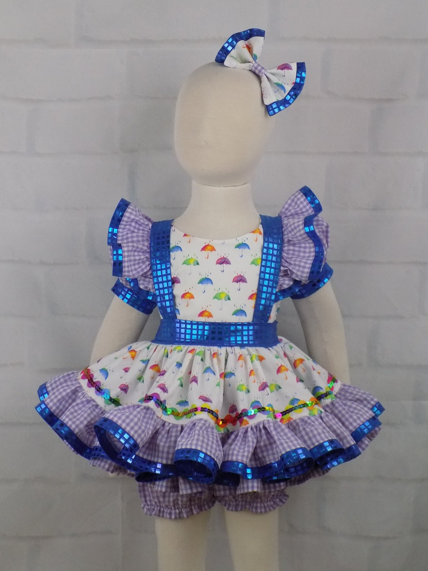 Custom order for Kera Hudson ~ Christmas Candy Top and Bloomer set