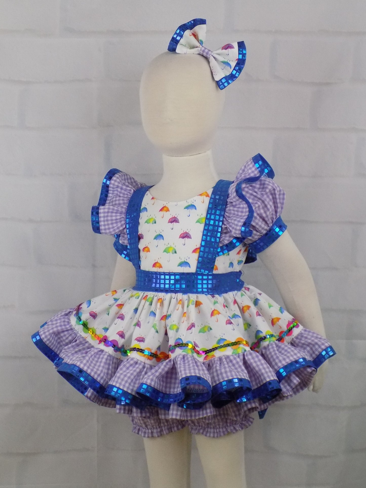 Custom order for Kera Hudson ~ Christmas Candy Top and Bloomer set