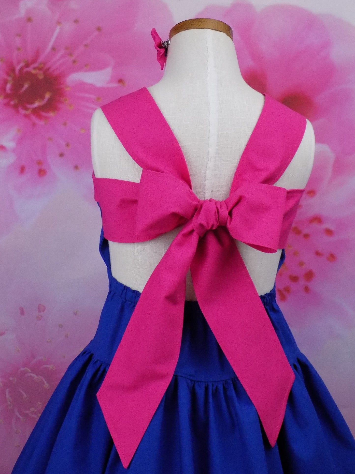 Open Back Interview Dress with Sweetheart Neckline and Cute Collar for Pageants in Baby to Teen sizes