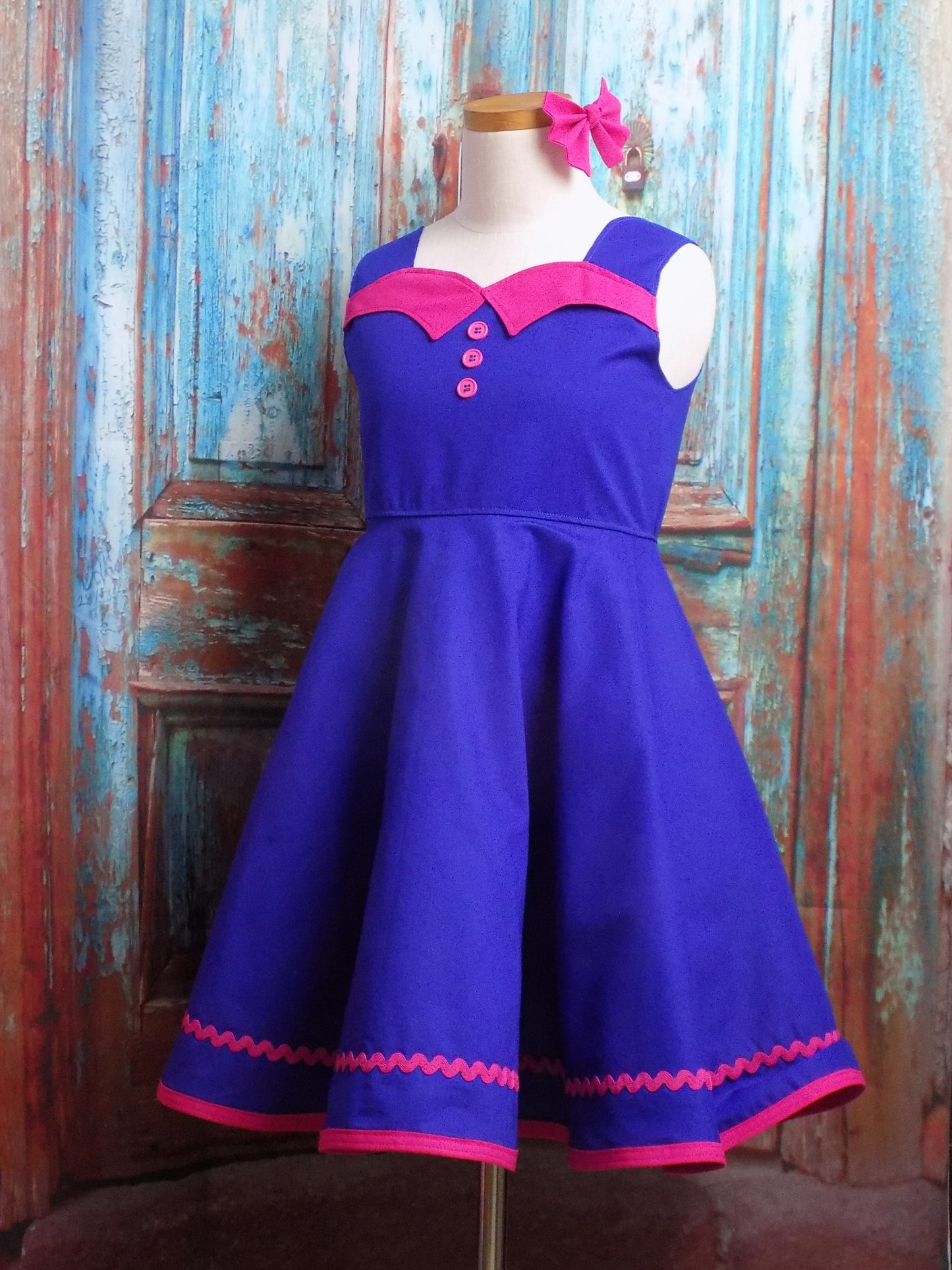 Button Back Interview Dress with Sweetheart Neckline and Cute Collar for Pageants in Baby to Teen sizes