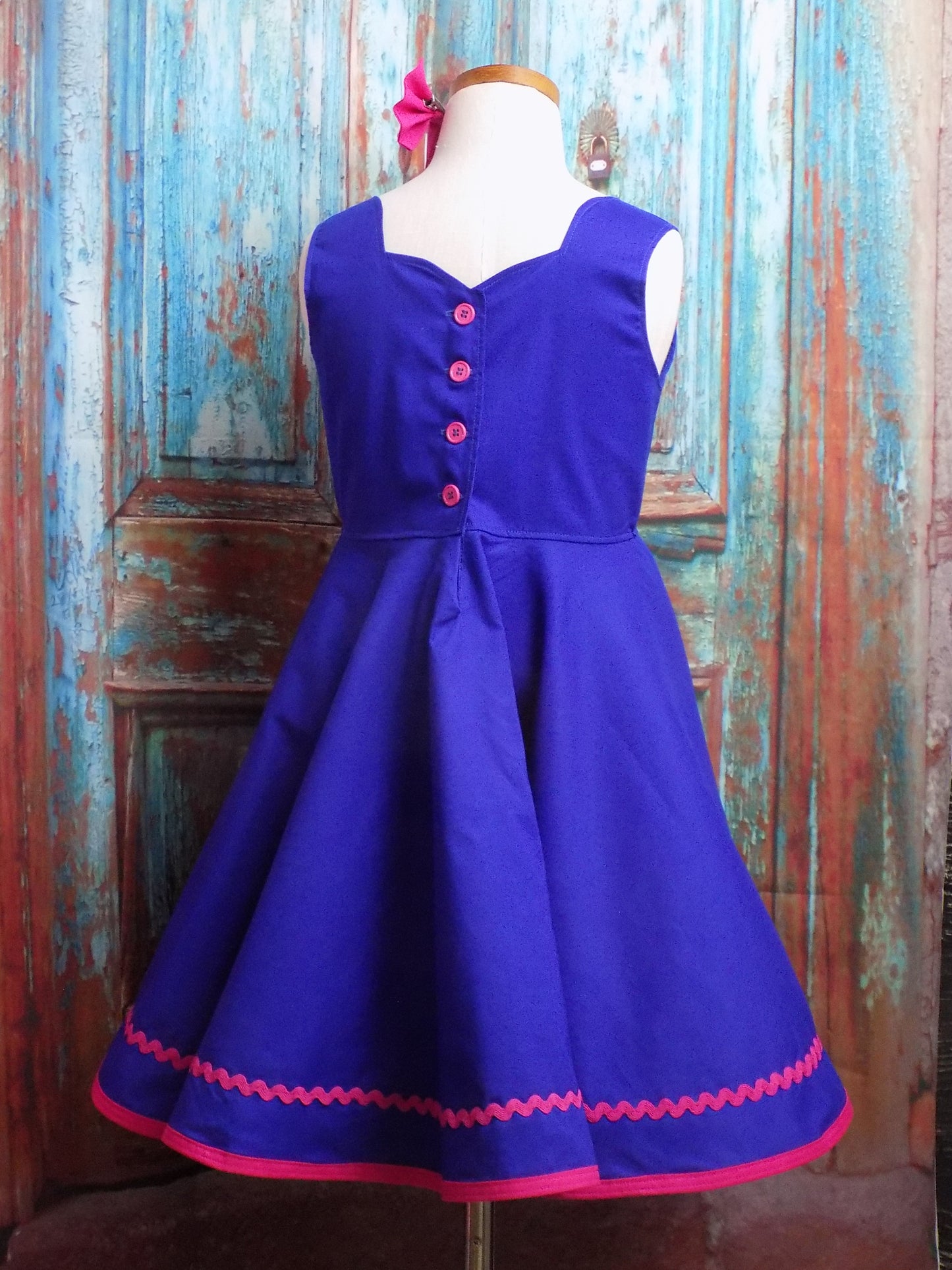 Button Back Interview Dress with Sweetheart Neckline and Cute Collar for Pageants in Baby to Teen sizes