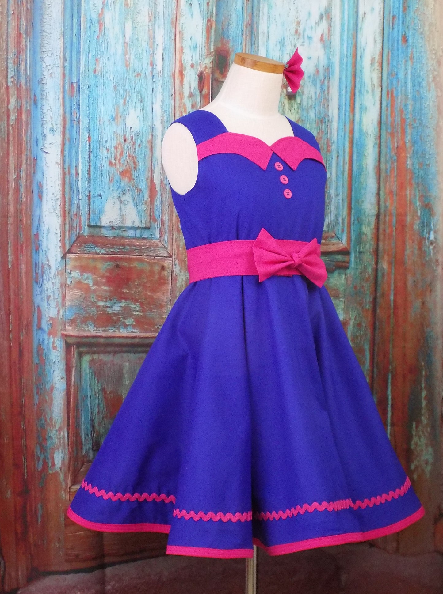 Button Back Interview Dress with Sweetheart Neckline and Cute Collar for Pageants in Baby to Teen sizes